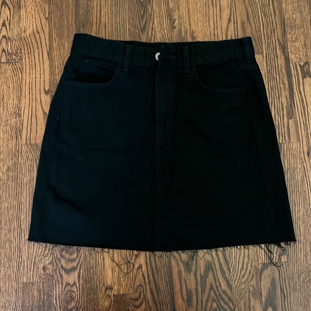 Black Jean Skirt
